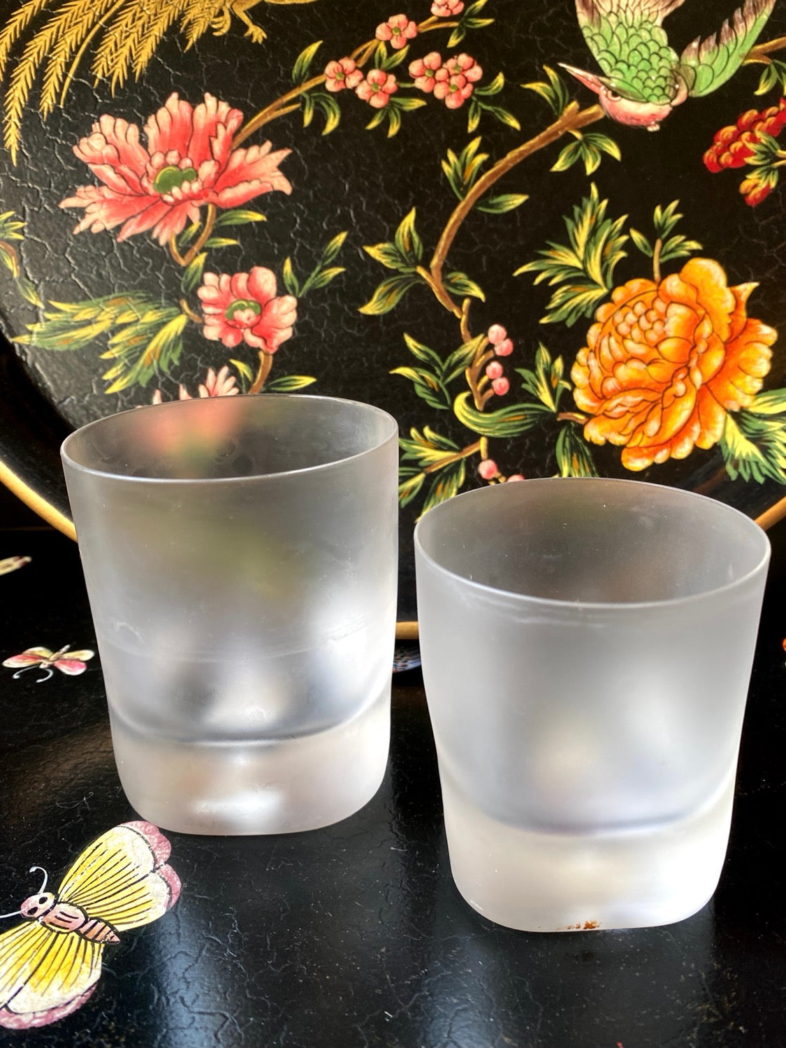 Verre à eau satiné