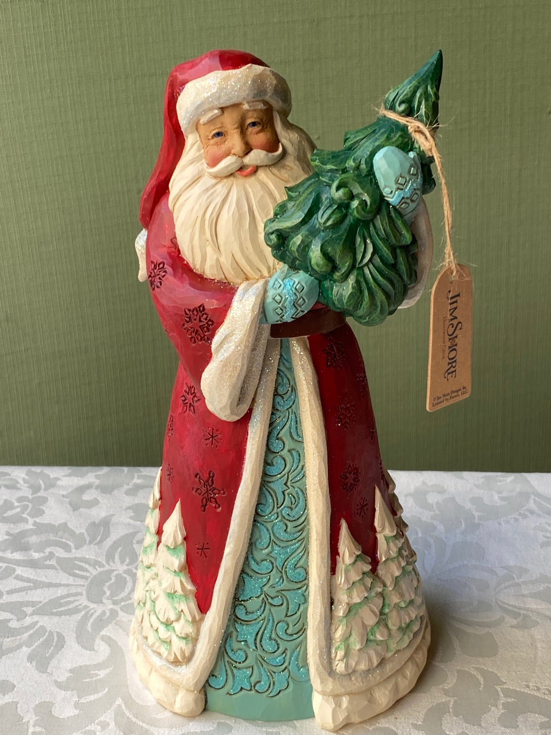 Babbo Natale con albero