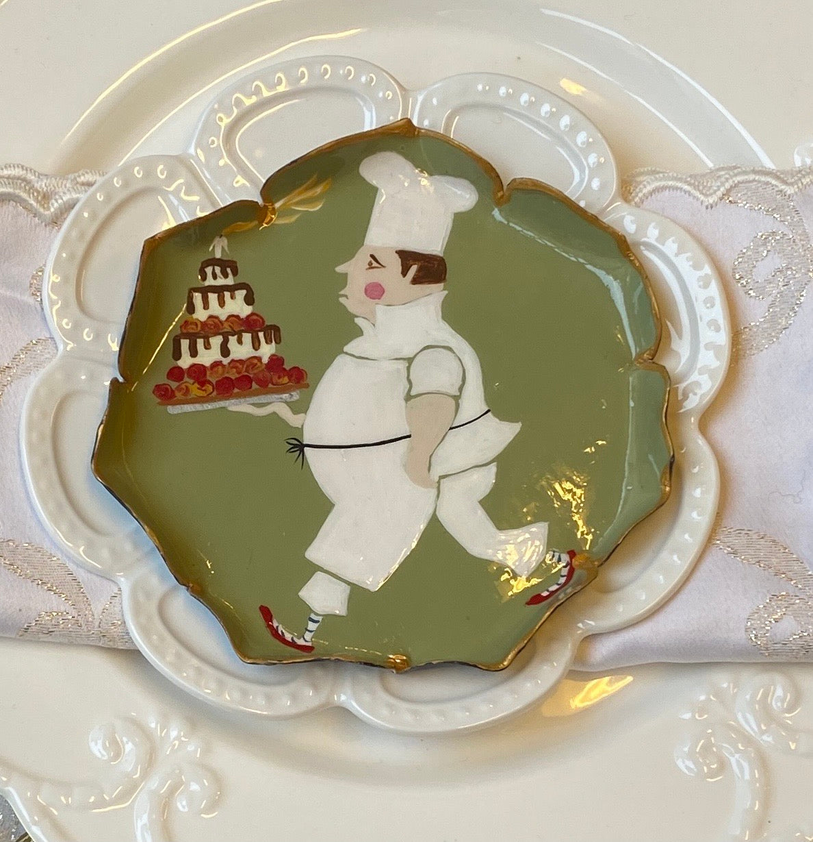 Piattino pane chateau realizzato su commissione