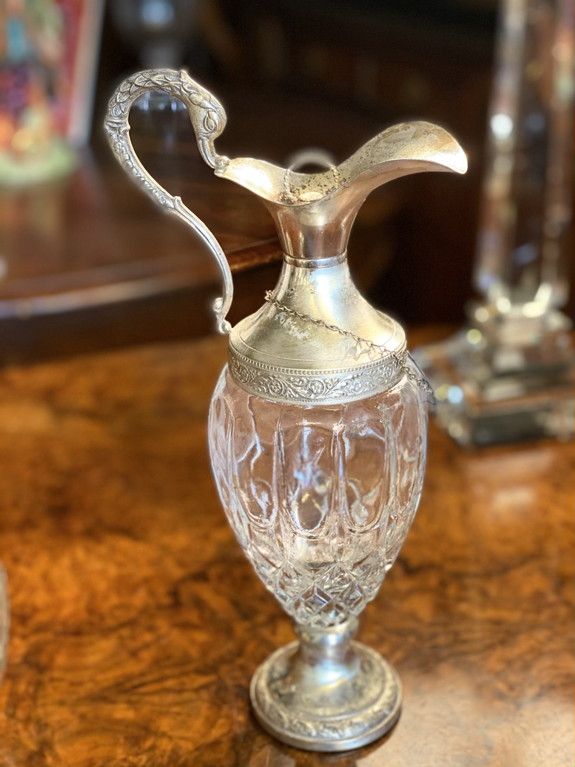 Brocca placcata argento 1930 circa