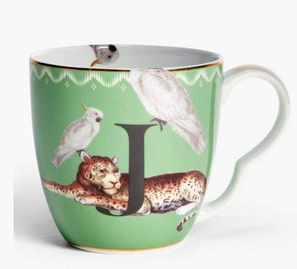 Mug Yvonne Ellen lettera J