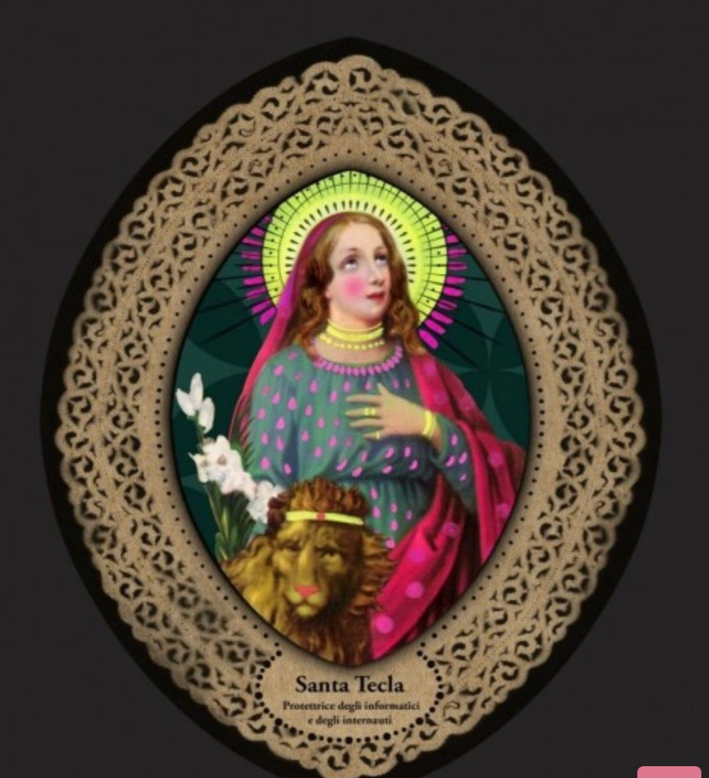Santa Tecla cm 21, protettrice degli informatici