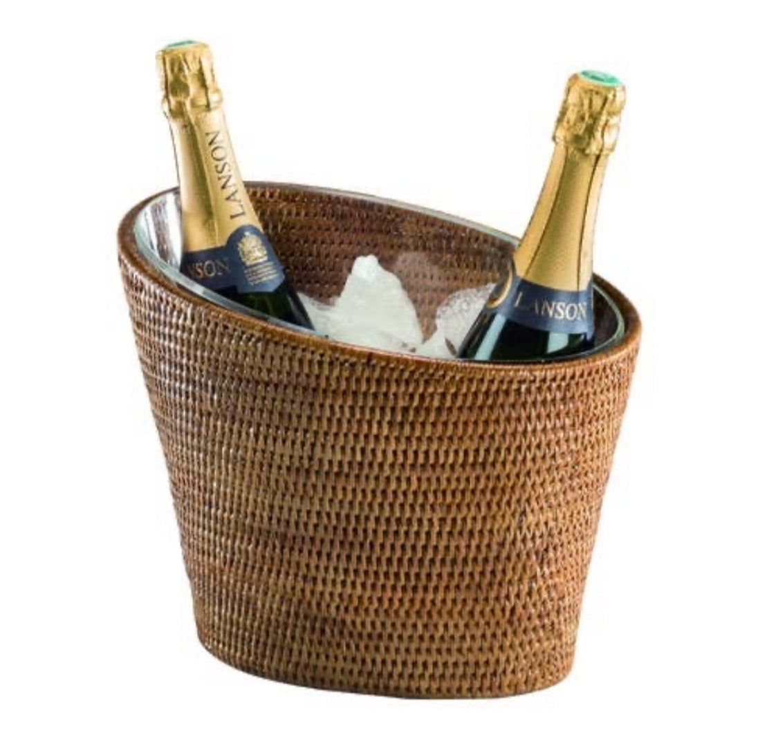 Secchiello per champagne Clubbers Honey in rattan