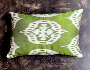 Double-sided pillow in the evening with interior