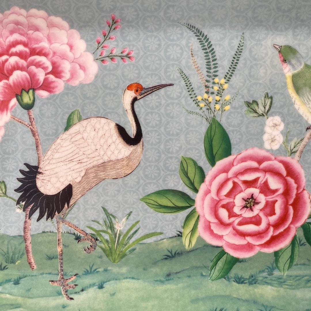 Vassoio ovale Blushing birds azzurro Pip Studio