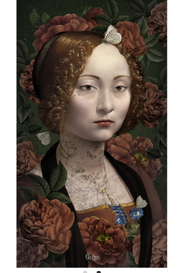 Vobene panel in Ginevra velvet
