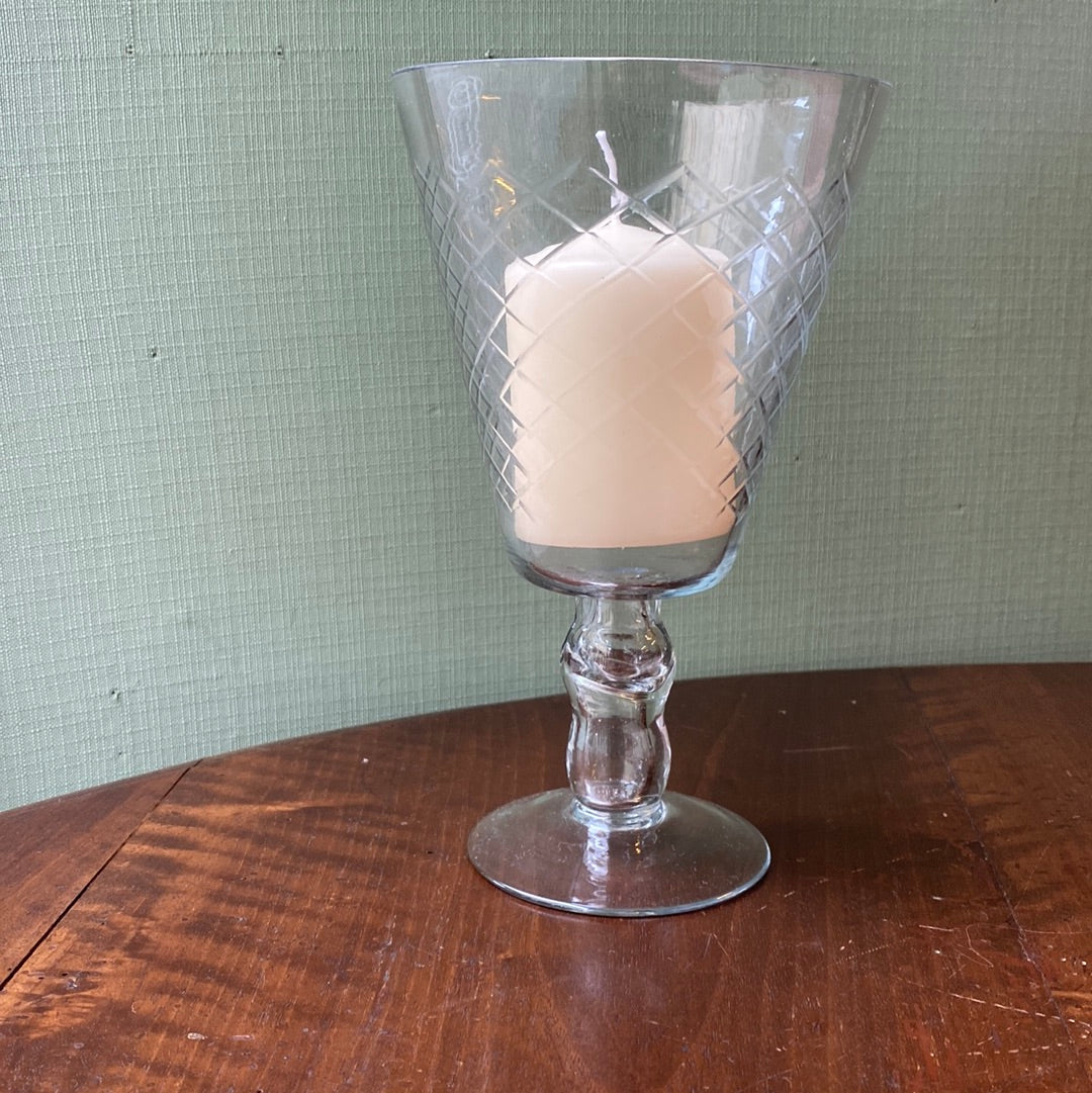 Verre à pied ou bougie chauffe-plat
