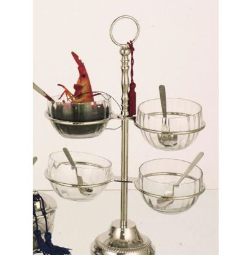 Stand with snack holder support