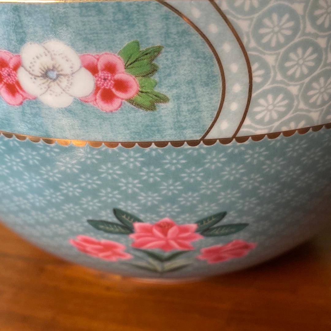 Ciotola Pip Studio Blushing birds azzurro