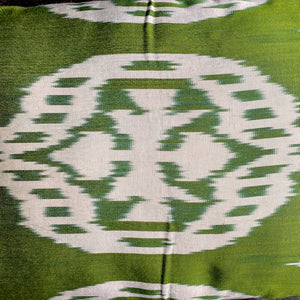 Double-sided pillow in the evening with interior