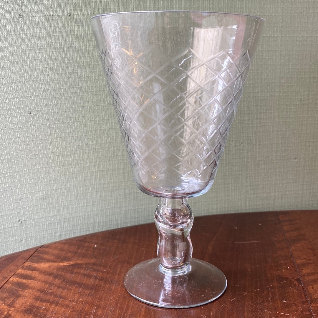 Verre à pied ou bougie chauffe-plat