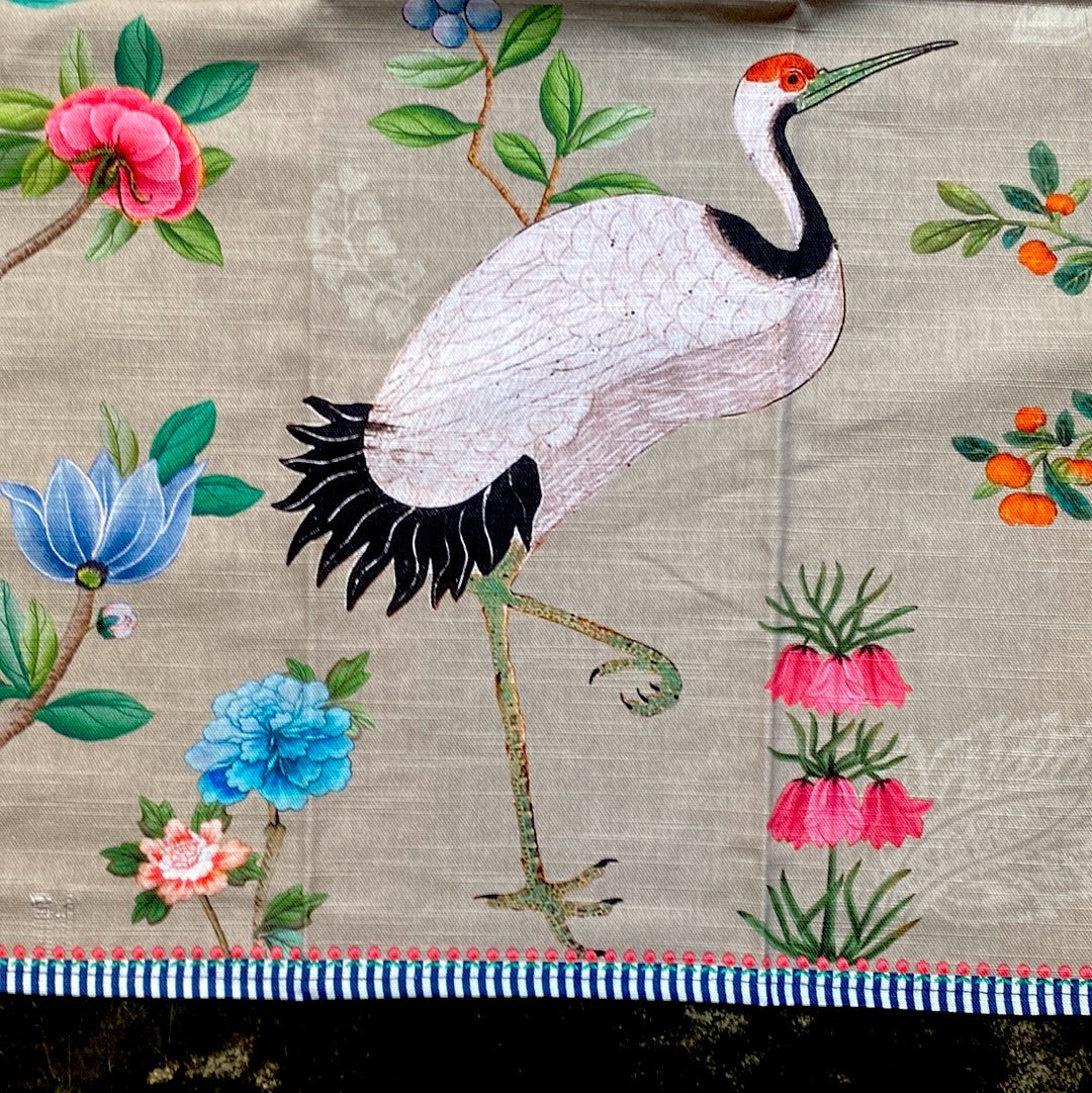 Pip Studio heron cotton tea towel