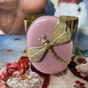 Bracciale con libellula rosa Daniela Poletti ordinabile
