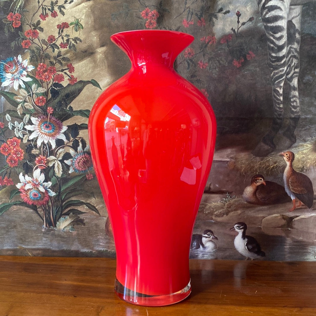 Vaso Aurora rosso cm 42