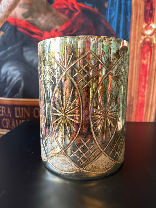 Vaso Oro disegni cilindrico
