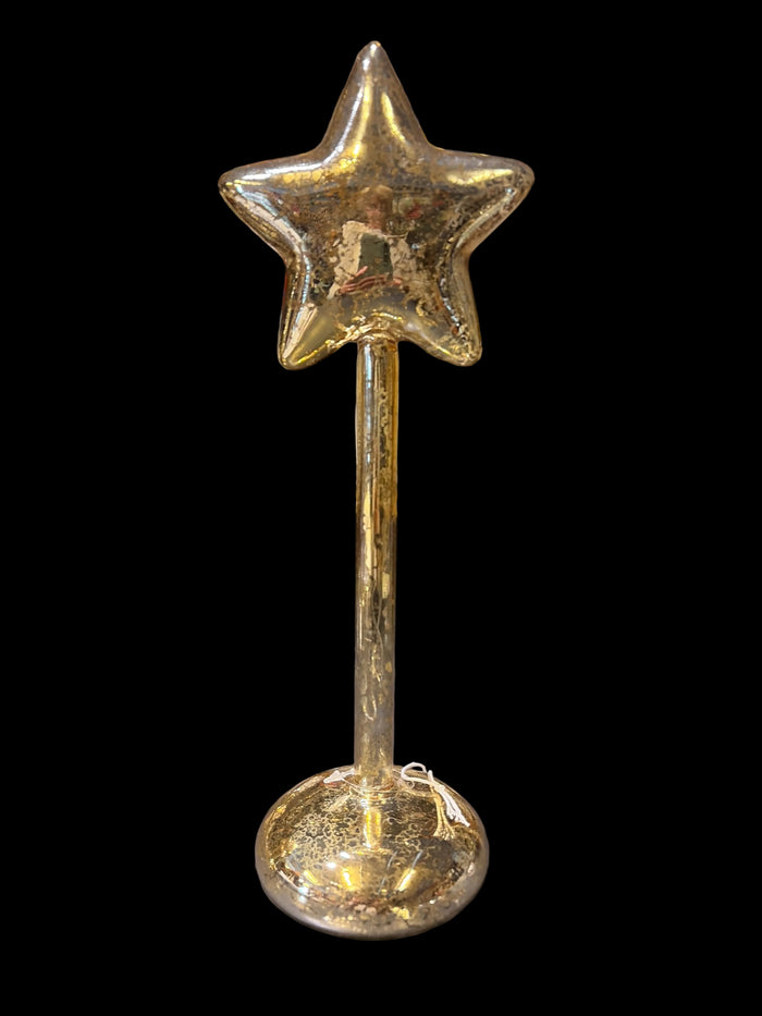 Stella di vetro illuminabile piccola cm 25