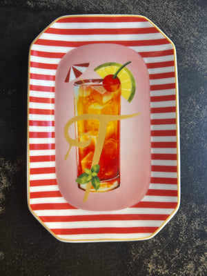 Vuotatasche portasalatini lettera T Tequila sunrise