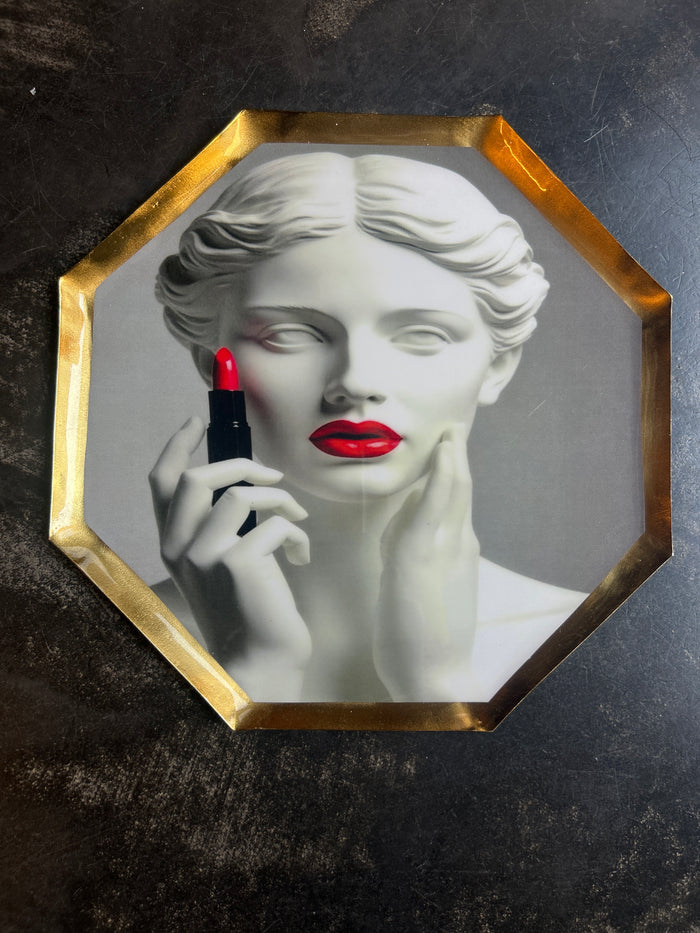 Vassoio  in metallo rossettog