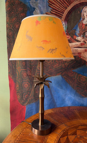 Lampada palma con paralume conico laghetto cm 35