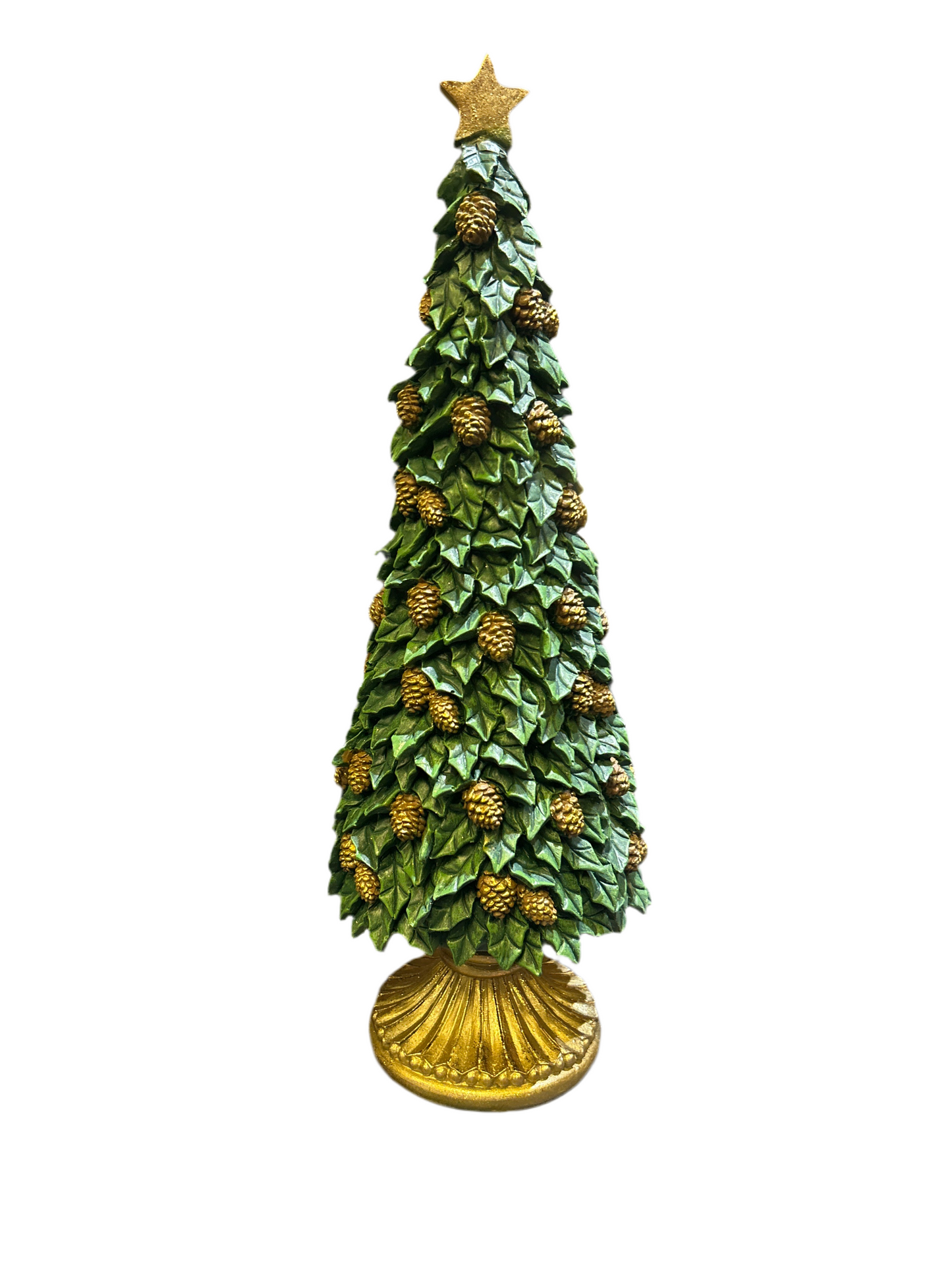 Albero verde con pigne medio