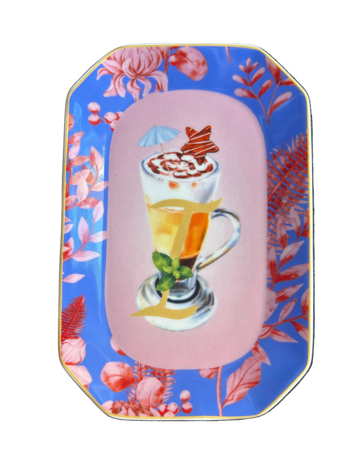 Vuotatasche portasalatini Lettera I Irish coffee
