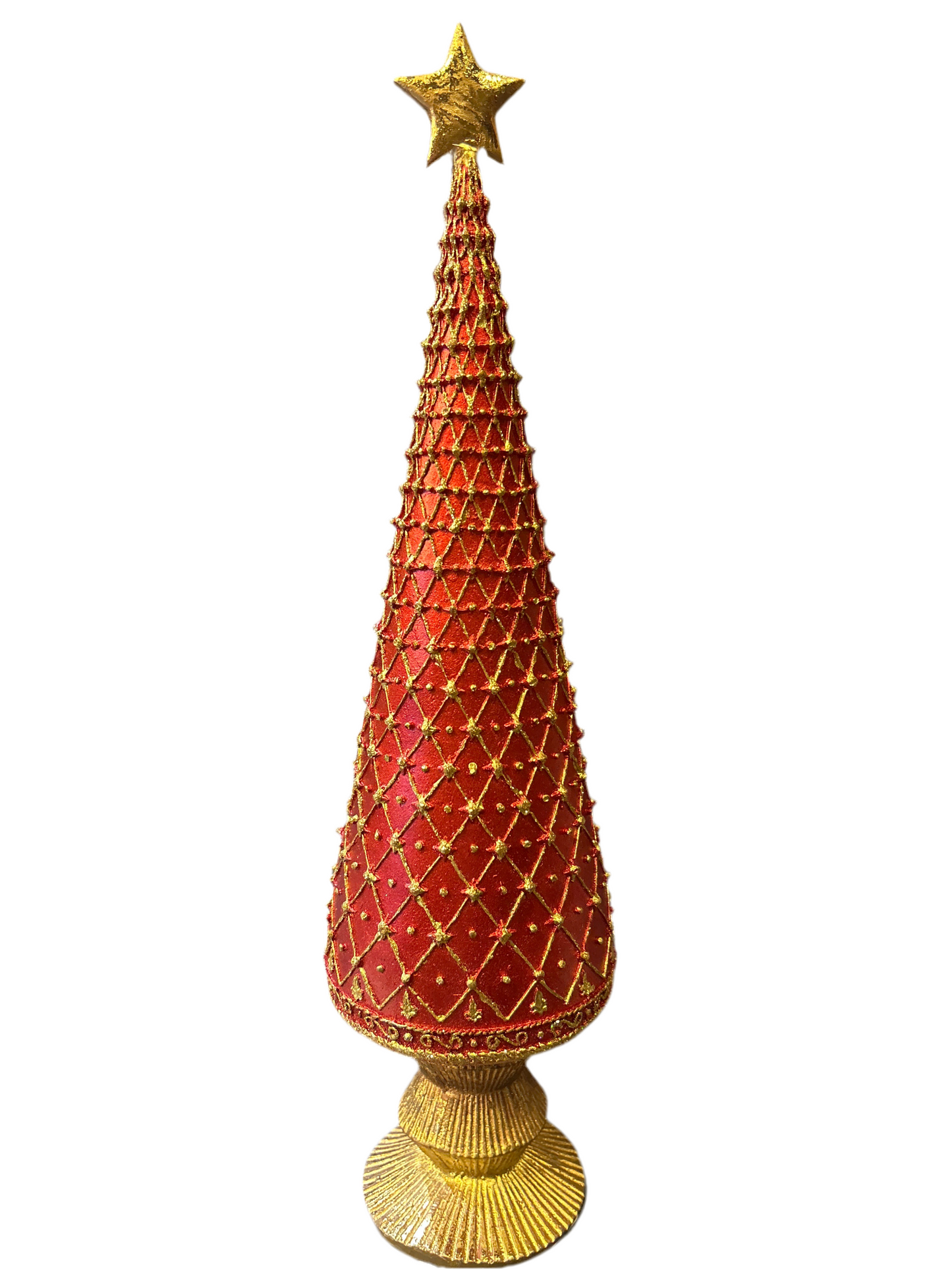 Albero rosso rombi grande