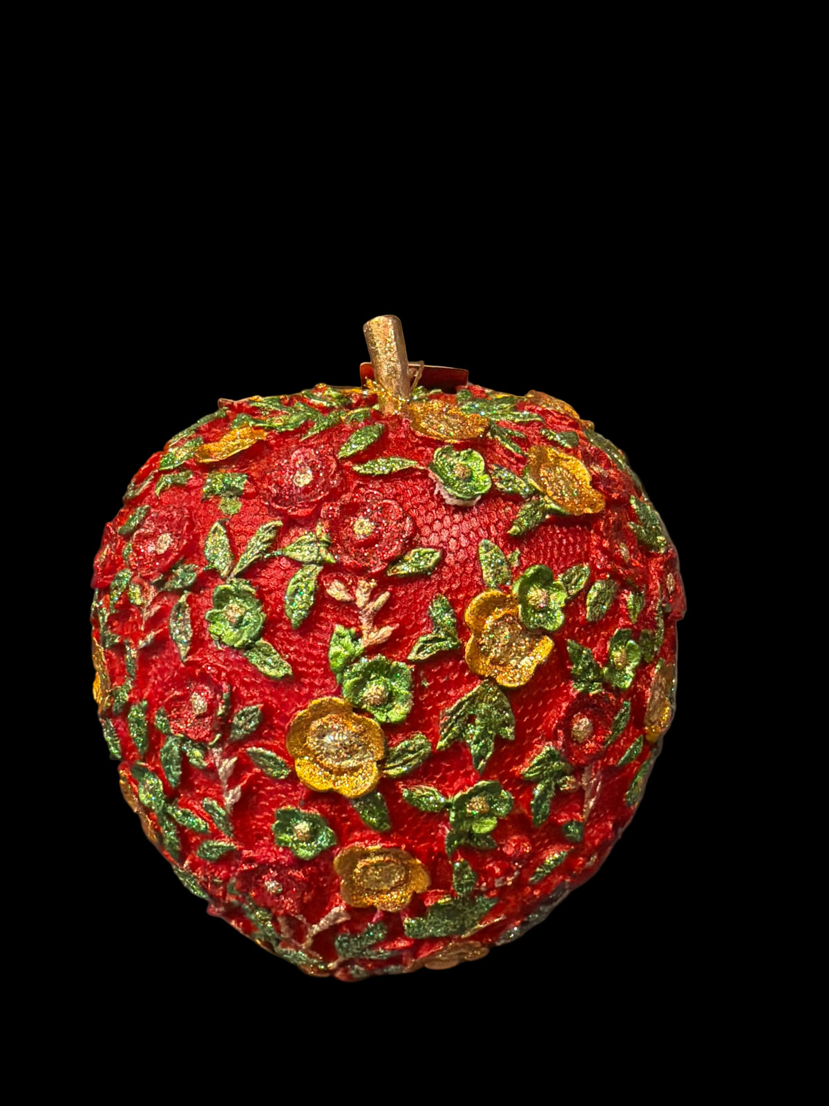 Decorazione albero di Natale mela rossa grande