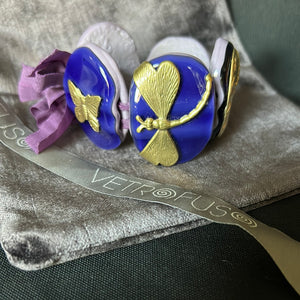 Bracelet ovale Daniela Poletti en verre de Murano fondu cm 5 h disponible sur Violet