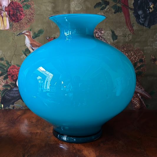 Vaso Aurora acquamare turchese cm 30