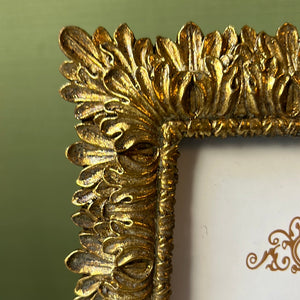 Cornice portafoto oro foglie