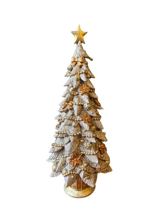 Albero argento e oro medio base righe