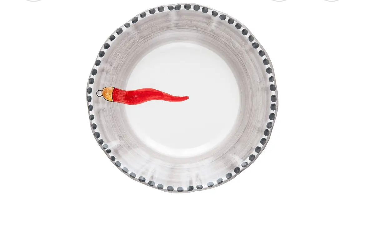 Piatto frutta Fortuna Wftb cornetto rosso