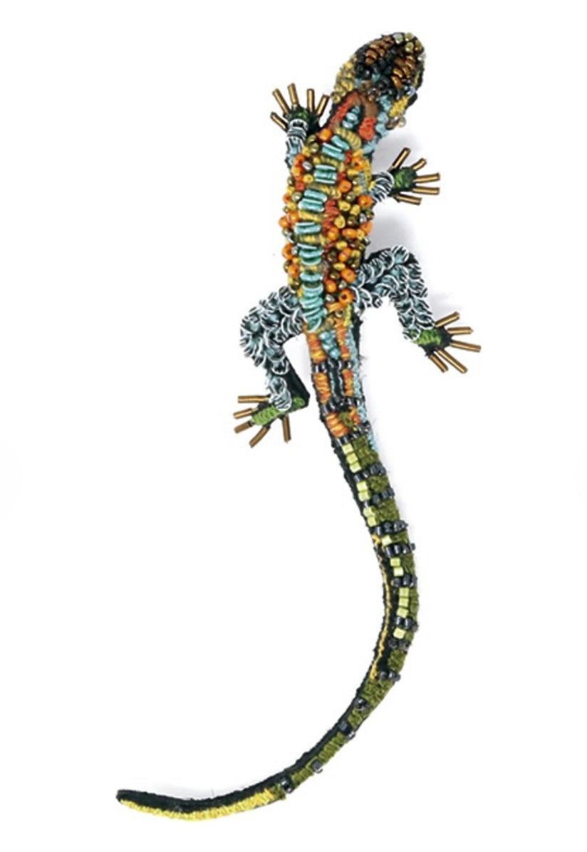 Spilla Caiman Lizard realizizzata a mano Trovelore