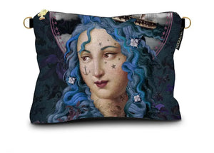 Trousse grande con ganci per catena o bandoliera Santa tempesta Voglio Bene art