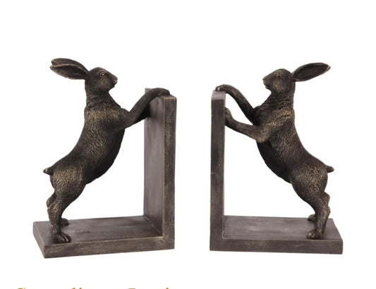 Pair of rabbit bookends