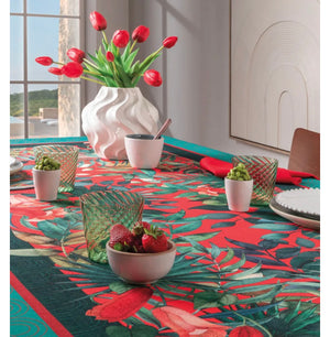 Tovaglia antimacchia Tropical chic 155 x 230 10 posti