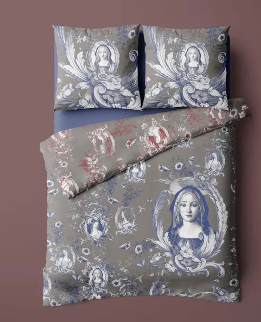 Completo  da letto copripiumino e due copricuscini Simonetta