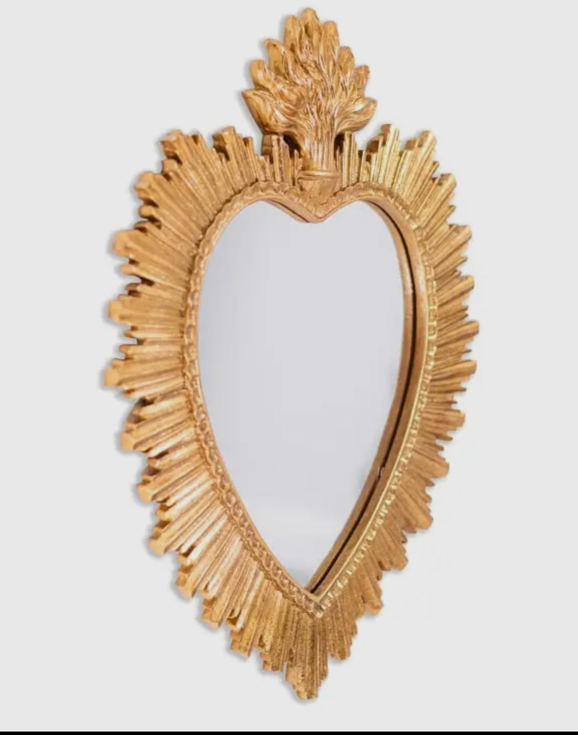Specchio Sacro cuore Oro medio