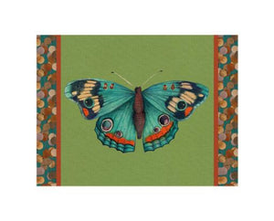 Tovaglietta rigida verde cm 39 x 29 Farfalla Junonia