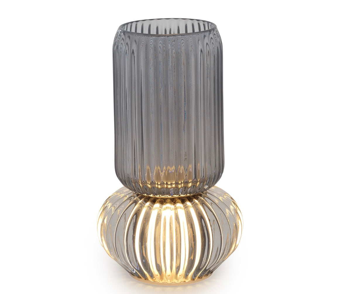 Vaso color Fumo luci e led