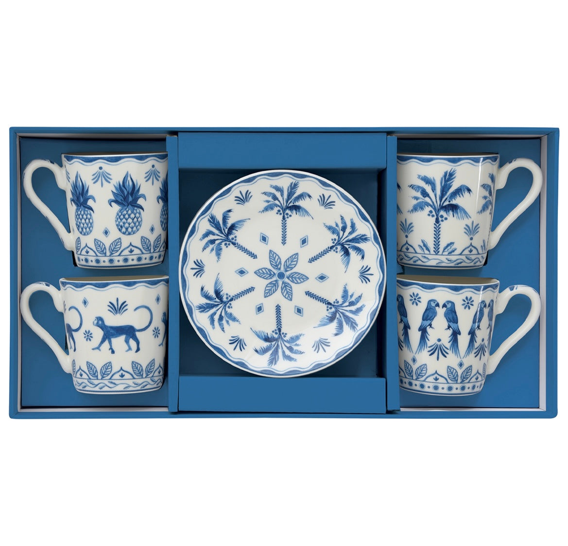 Set 4 tazzine caffe’ exotic blu