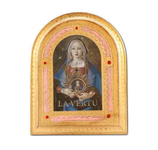 Tavola religiosa in legno La Vertu Vogliobene art