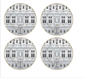 Set 4 piatti dolce Palazzo con scatola regalo Easy Life