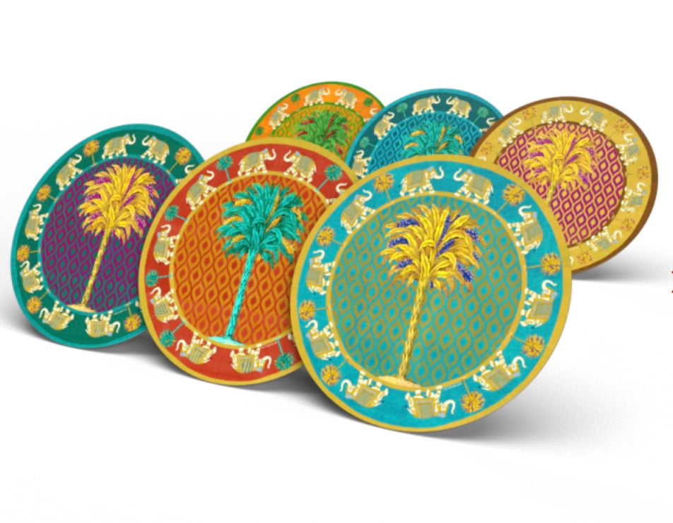 Collezione 6 sottopiatti Elefanti Sumba
