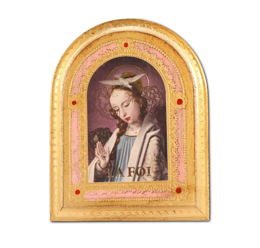 Tavola religiosa in legno La Foi Vogliobene art