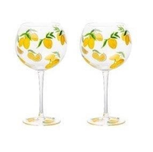Set due calici Frutta fresca Limoni