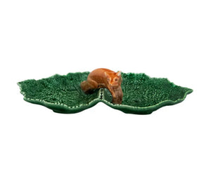 Double appetizer leaf with fox