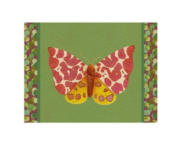 Tovaglietta rigida verde cm 39 x 29 Farfalla Caia