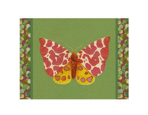 Tovaglietta rigida verde cm 39 x 29 Farfalla Caia