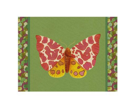 Tovaglietta rigida verde cm 39 x 29 Farfalla Caia